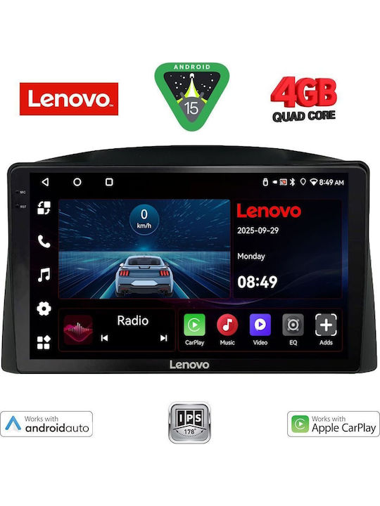 Lenovo Auto-Audiosystem für Jeep Großer Cherokee 2005-2007 (Bluetooth/USB/AUX/WiFi/GPS/Apple-Carplay/Android-Auto) mit Touchscreen 10"