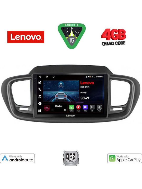 Lenovo Car Audio System for Kia Sorento 2014-2020 (Bluetooth/USB/AUX/WiFi/GPS/Apple-Carplay/Android-Auto) with Touch Screen 10"
