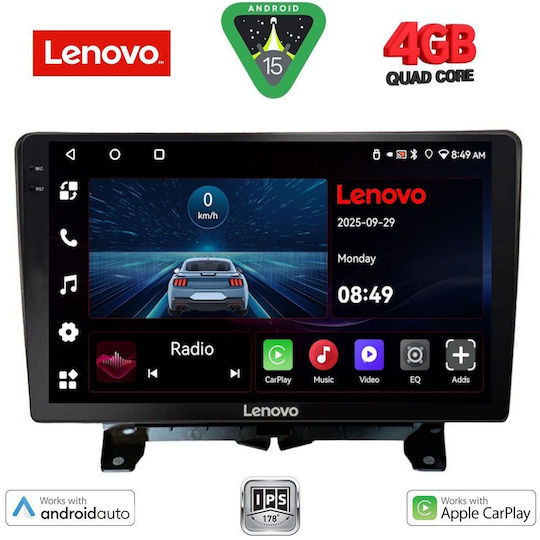 Lenovo Ηχοσύστημα Αυτοκινήτου για Land Rover Discovery / Range Rover Sport 2004-2009 (Bluetooth/USB/AUX/WiFi/GPS/Apple-Carplay/Android-Auto) με Οθόνη Αφής 9"