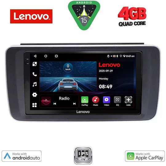 Lenovo Ηχοσύστημα Αυτοκινήτου για Nissan Leaf 2018 (Bluetooth/USB/AUX/WiFi/GPS/Apple-Carplay/Android-Auto) με Οθόνη Αφής 9"