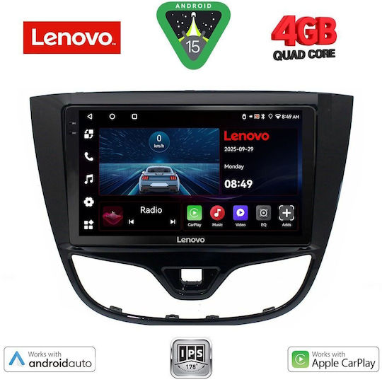 Lenovo Ηχοσύστημα Αυτοκινήτου για Opel Karl 2014-2019 (Bluetooth/USB/AUX/WiFi/GPS/Apple-Carplay/Android-Auto) με Οθόνη Αφής 10"