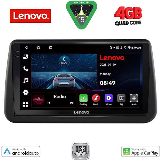 Lenovo Car Audio System for Opel Meriva 2010-2017 (Bluetooth/USB/AUX/WiFi/GPS/Apple-Carplay/Android-Auto) with Touch Screen 9"