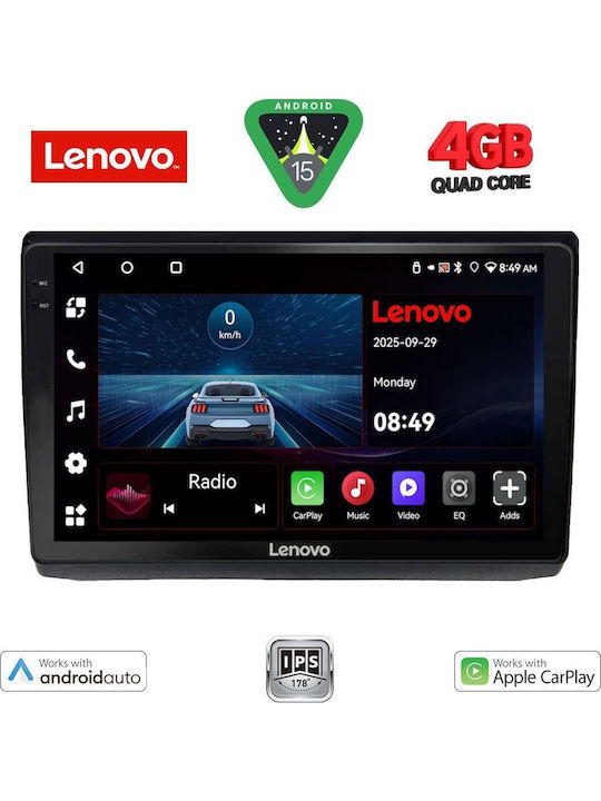 Lenovo Car Audio System for Opel Vivaro Renault Trafic Nissan Primastar 2004-2015 (Bluetooth/USB/AUX/WiFi/GPS/Apple-Carplay/Android-Auto) with Touch Screen 10"