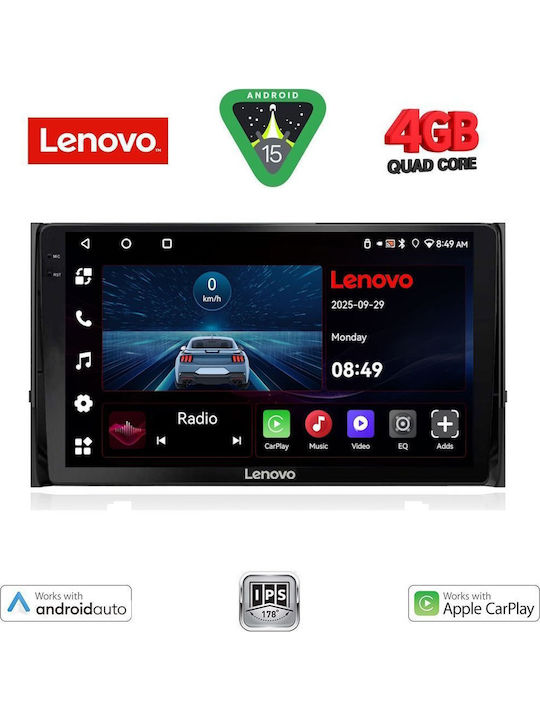 Lenovo Car Audio System for Skoda Karoq / Kodiaq 2016 (Bluetooth/USB/AUX/WiFi/GPS/Apple-Carplay/Android-Auto) with Touch Screen 10"