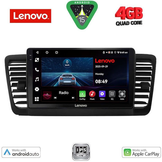 Lenovo Ηχοσύστημα Αυτοκινήτου για Subaru Legacy / Outback 2002-2008 (Bluetooth/USB/AUX/WiFi/GPS/Apple-Carplay/Android-Auto) με Οθόνη Αφής 9"