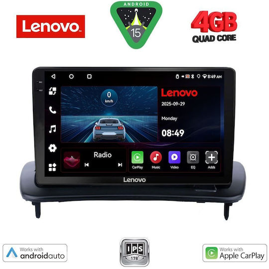 Lenovo Car Audio System for Volvo C30 / S40 2005-2013 (Bluetooth/USB/AUX/WiFi/GPS/Apple-Carplay/Android-Auto) with Touch Screen 9"