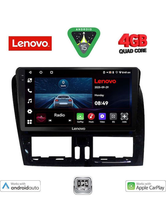 Lenovo Car Audio System for Volvo XC 60 2009-2017 (Bluetooth/USB/AUX/WiFi/GPS/Apple-Carplay/Android-Auto) with Touch Screen 9"