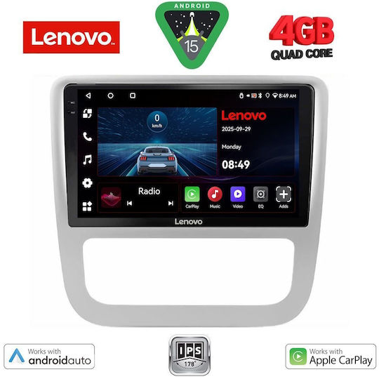 Lenovo Car Audio System for Volkswagen Eos / Scirocco 2006 with Clima (Bluetooth/USB/AUX/WiFi/GPS/Apple-Carplay/Android-Auto) with Touch Screen 9"
