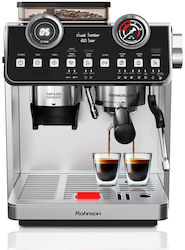 Rohnson Αυτόματη με Μύλο Άλεσης Ασημί R-98200 Rohnson Αυτόματη με Μύλο Άλεσης Ασημί R-98200