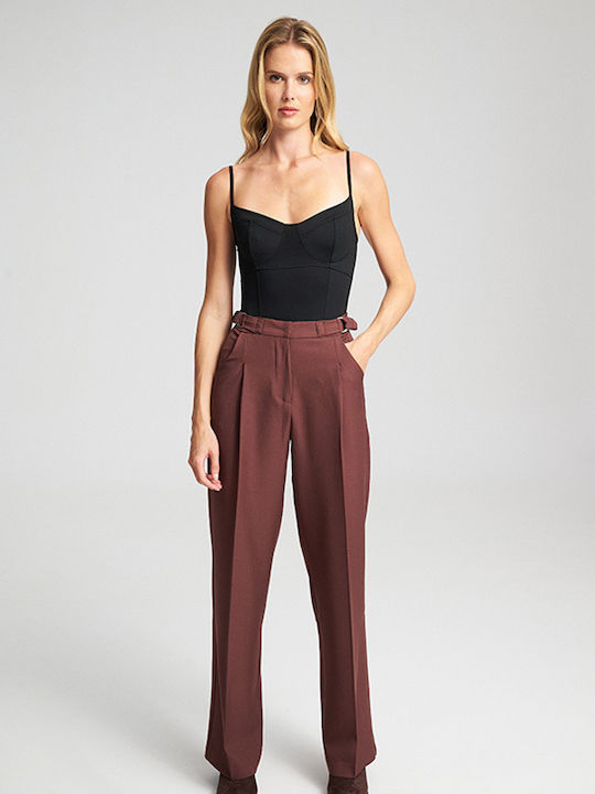 Kendra Dama Tesatura Pantaloni Brick