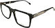 Kubik Ko1124a C1 Men's Acetate Prescription Eyeglass Frames Square Black