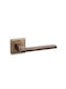 Convex Lever Front Door with Rosette 1105 Pair with Rosette Bronze