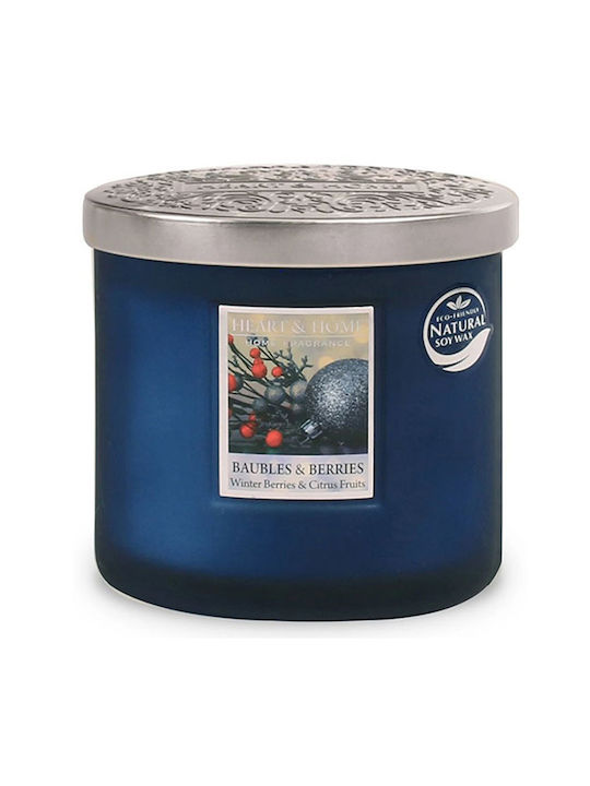 Heart & Home Soy Candle Double Wick in Brown Jar 220g