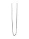 Akzent Kette Nacken aus Stahl Dünn Dicke 2mm und Länge 60cm
