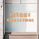 Weihnachtliche Schaufenster- und Wandsticker Merry Christmas 70x24m