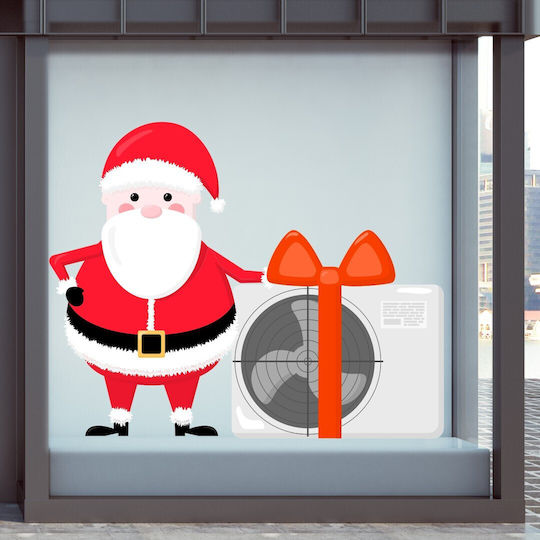 Weihnachtliche Anzeige Santa's Air Conditioner 130x160cm