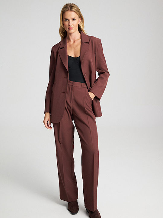 Mind Matter Ariela Women's Blazer Brick