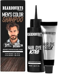 Beardburys Dark Brown 3n Colour Shampoo Hair Beard & Moustache Beardburys Dark Brown 3n Colour Shampoo Hair Beard & Moustache