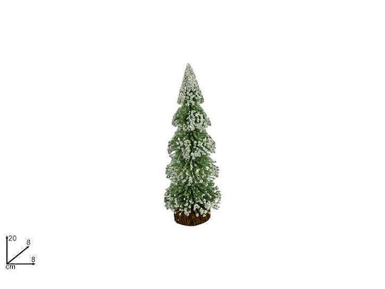 Christmas Decorative Snowy Tree 20cm Green