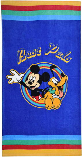Stamion Mickey Kids' Beach Towel 140×70 Red