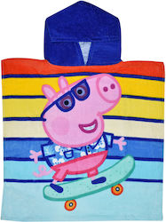 Stamion Kinder Strandponcho Peppa Schwein 50x100cm Ρουα