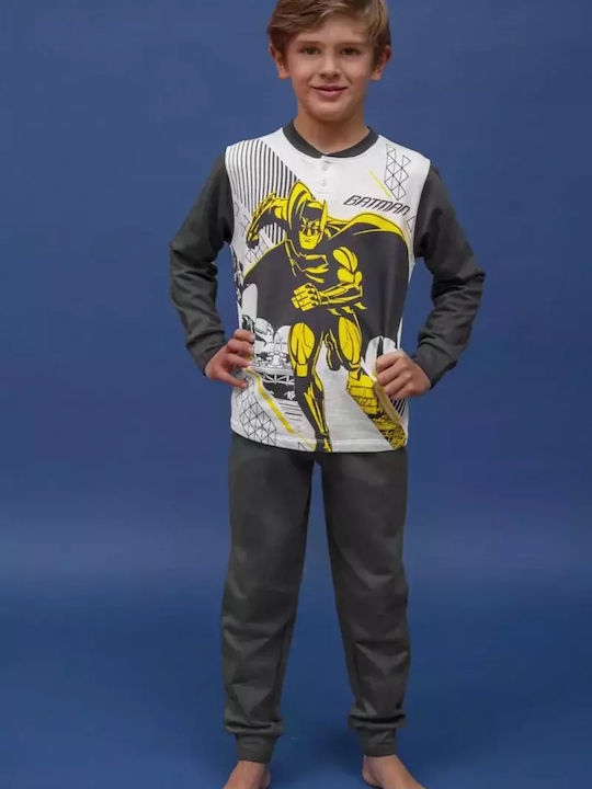 Sabor Pijama pentru copii Din bumbac Gri