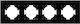 Switch Frame Quadruple Horizontal Black S204b