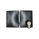 Gevy Lock Glass Door in Black Color