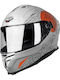 Pilot Corsair SV Grey Gloss Motorradhelm Volles Gesicht ECE 22.06 1550gr mit Pinlock und Sonnenblende
