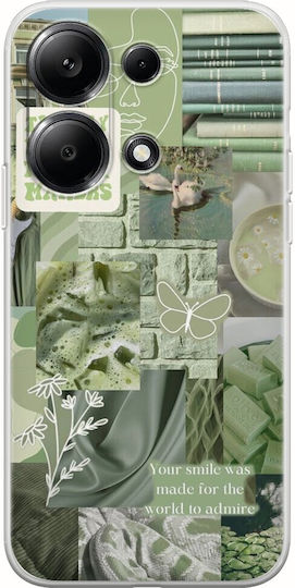 Aesthetic Green Xiaomi Redmi Note 14s Flexible Tpu Διάφανη Σιλικόνη