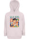 Kinder-Sweatshirt mit Kapuze Rosa