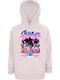 Kinder-Sweatshirt mit Kapuze Rosa