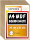 Creative Deco 10 X Foi De Lemn A4 Placă Mdf 300...