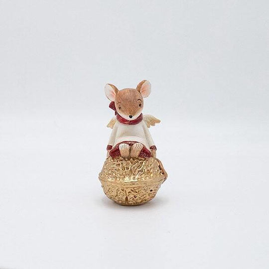 Eurolamp Dekoratives Polyresin Sitzendes Mäuschen 6.5x11cm
