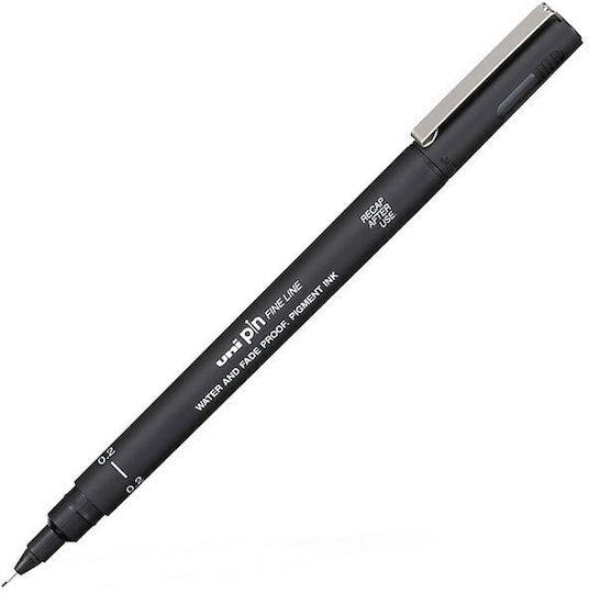 Uni-Ball Line Design Marker 0.2mm Black (0.2mm)