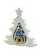 Weihnachtsdekoration Baum 12cm Weiß
