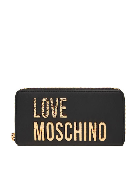 Moschino Μεγάλο Γυναικείο Πορτοφόλι Μαύρο