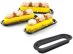 Oval Plastic Baking Cookie Tart Ring Size 14.4x5.3xH2cm