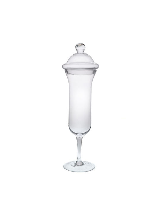 Iliadis General Use Glass Jar with Lid Transparent 21x21x21cm 1 Pieces