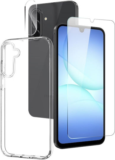 Northjo Задна Корица Силикон С Включено Закалено Стъкло Прозрачен Galaxy A17