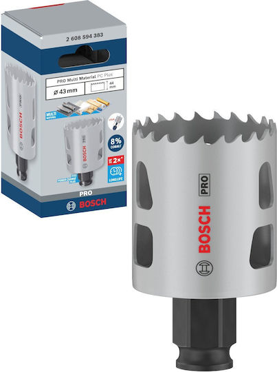 Bosch Ποτηροτρύπανo Ξηρής Κοπής με Διάμετρο 43mm