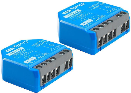 Shelly 1 Gen4 Smart Switch 1 Καναλιού Wi-Fi, Bluetooth & ZigBee 16A 2τμχ