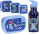 Disney Stitch Plastic Kids' Lunch Set 0.8lt Blue