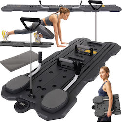 Foldable Pilates Training Board Zola Extenders Push-up Handles Lcd Display Mat 47 X 115 X 3 Cm Black