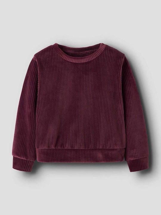 Kids' Shirt Long Sleeve Bordeaux Name