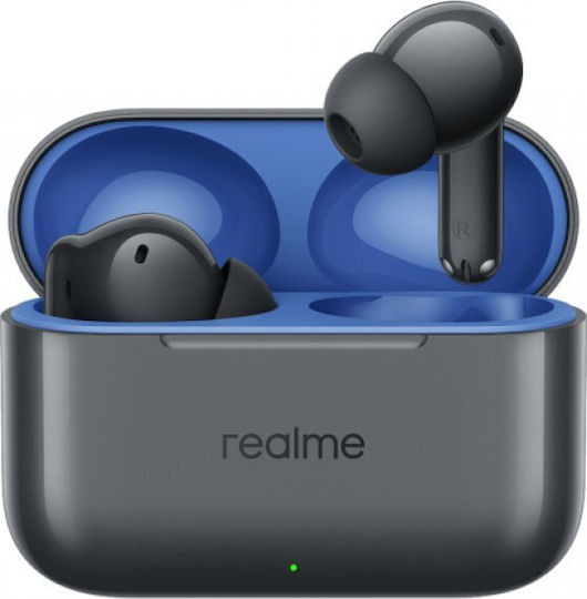Realme T200 In-ear Bluetooth Handsfree Ακουστικά με Αντοχή στον Ιδρώτα και Θήκη Φόρτισης Mystic Grey
