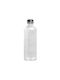 Uniglass Vertis Wasserflasche Glas mit Schraubdeckel Silber 1000ml