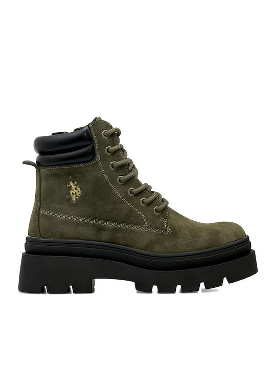 U.S. Polo Assn. Stiefeletten Damen Grün