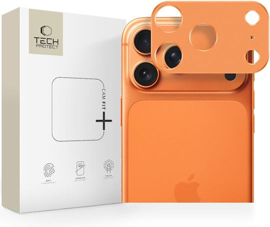 Tech-Protect Camalloy Fit+ Handy-Kameraschutz Metallrahmen Orange für das iPhone 17 Pro Max