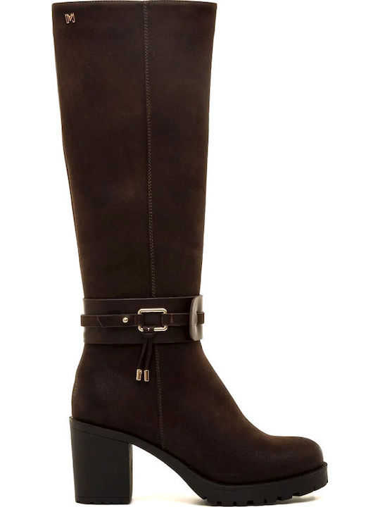 Maria Mare Women's Boots with High Heel Brown